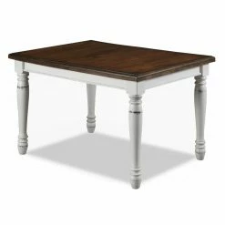 Deals 🎁 Rectangle Home Styles Monarch 5 Piece Dining Table With 4 Double X-Back Chairs - White & Oak 💯 -Kitchen Sales Store scaleHMS1147