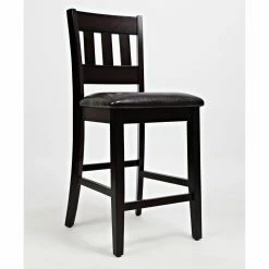 Best Pirce 🎉 Rectangle Jofran Dark Rustic Prairie 5 Piece Counter Height Dining Set 🤩 -Kitchen Sales Store scaleJSI1429