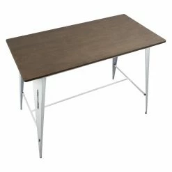 Wholesale ⭐ Rectangle LumiSource Oregon 5 Piece Counter Dining Table Set ✔️ -Kitchen Sales Store scaleLUS1142