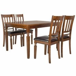 Brand new 🥰 Rectangle Safavieh Kodiak 5 Piece Dining Table Set ✔️ -Kitchen Sales Store scaleSAV9610