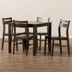 Buy ❤️ Square Baxton Studio Lovy 5 Piece Rectangular Dining Set ❤️ 13 Buy ❤️ Square Baxton Studio Lovy 5 Piece Rectangular Dining Set ❤️ -Kitchen Sales Store scaleWSI3941