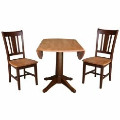 Top 10 🥰 International Concepts 42 In. Round Top Pedestal Table With 2 Chairs 🔔 -Kitchen Sales Store scaleWWI1180
