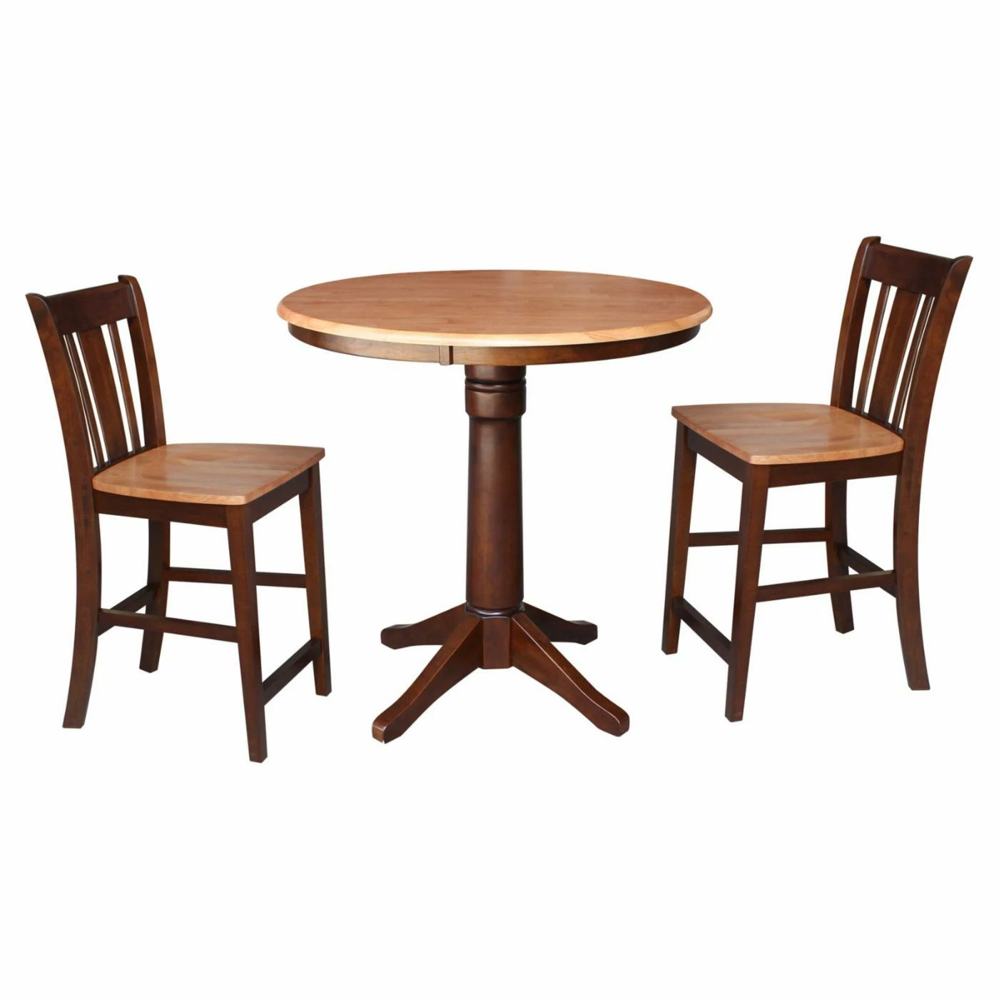 Outlet ⭐ Oval International Concepts 3 Piece Straight Base Dining Table Set With San Remo Counter Stools 🛒 7 Outlet ⭐ Oval International Concepts 3 Piece Straight Base Dining Table Set With San Remo Counter Stools 🛒 - Image 5